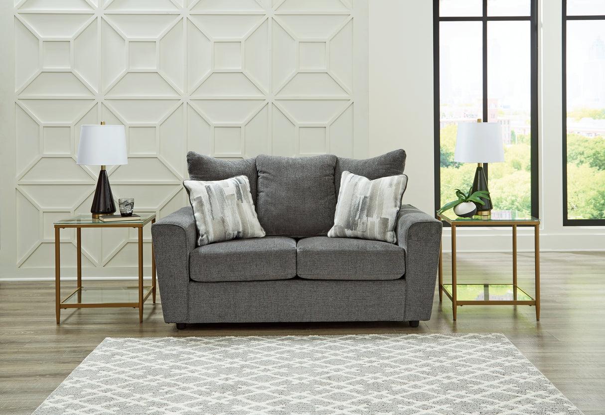 Stairatt Loveseat (Color: Gravel)