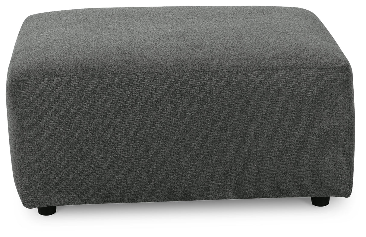 Edenfield Oversized Accent Ottoman (Color: Charcoal)