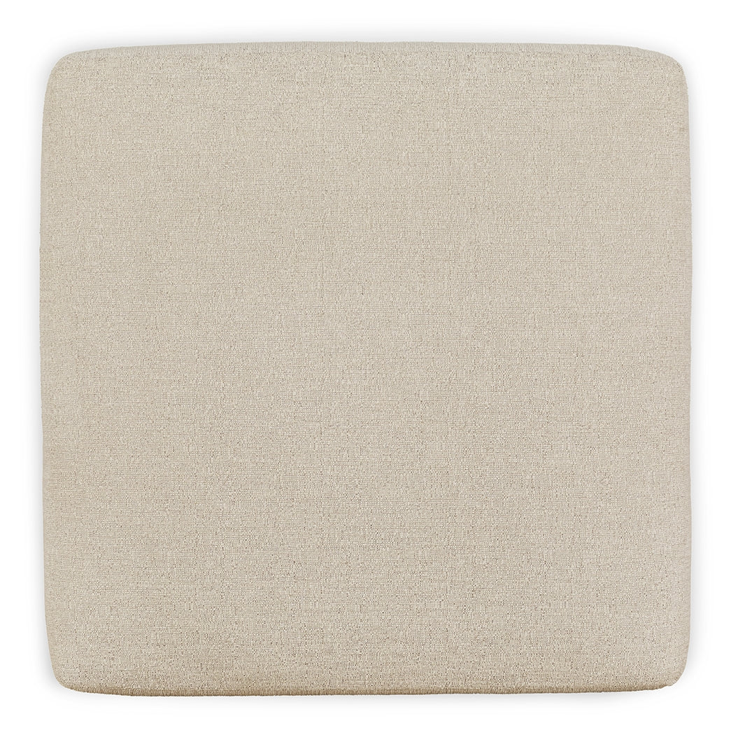 Edenfield Oversized Accent Ottoman (Color: Linen)
