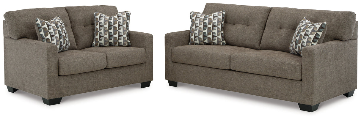 Mahoney 2-Piece Sofa and Loveseat (Sofa, Loveseat)