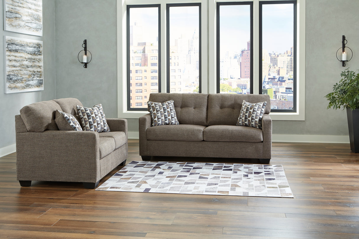 Mahoney 2-Piece Sofa and Loveseat (Sofa, Loveseat)