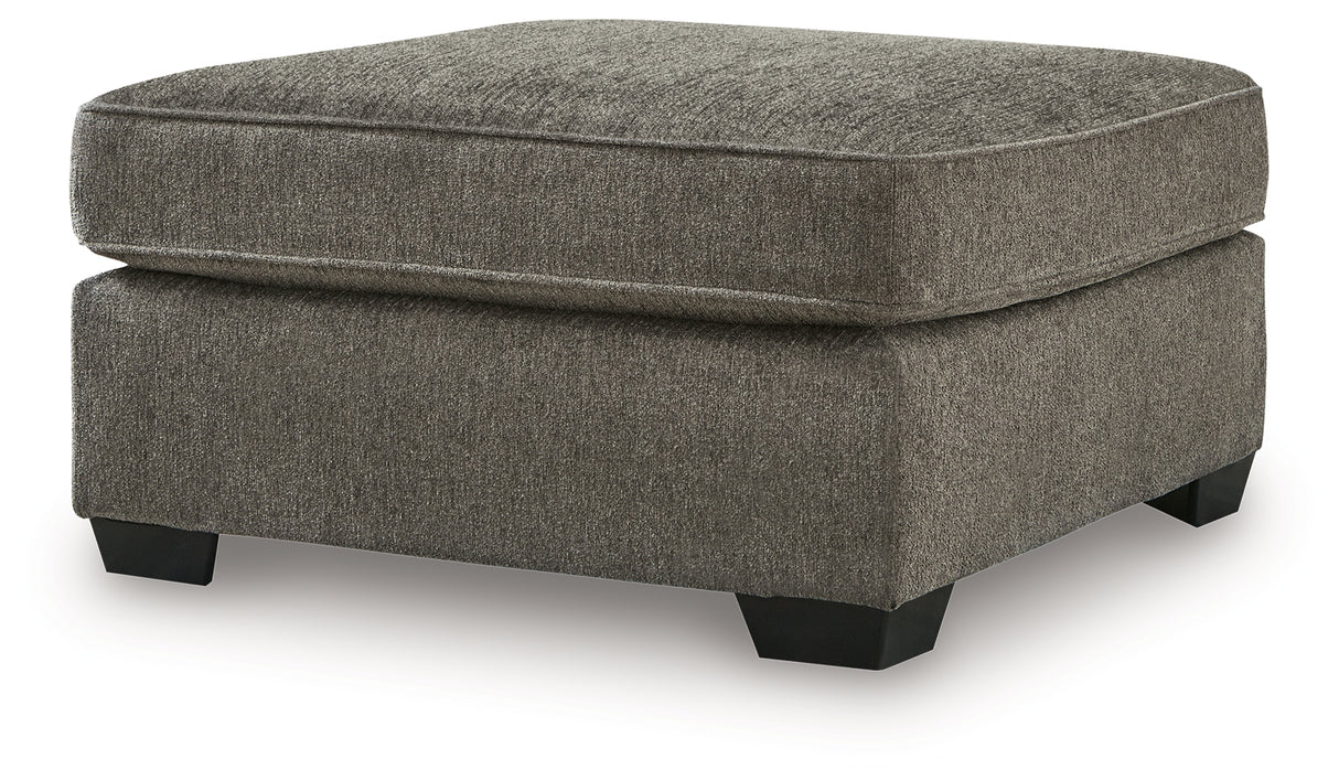 Olten Oversized Accent Ottoman (Color: Graphite)