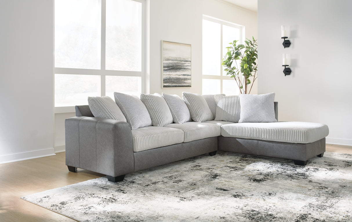 Clairette Court 2-Piece Sectional with Chaise (Sectional Orientation: Right Arm Facing)