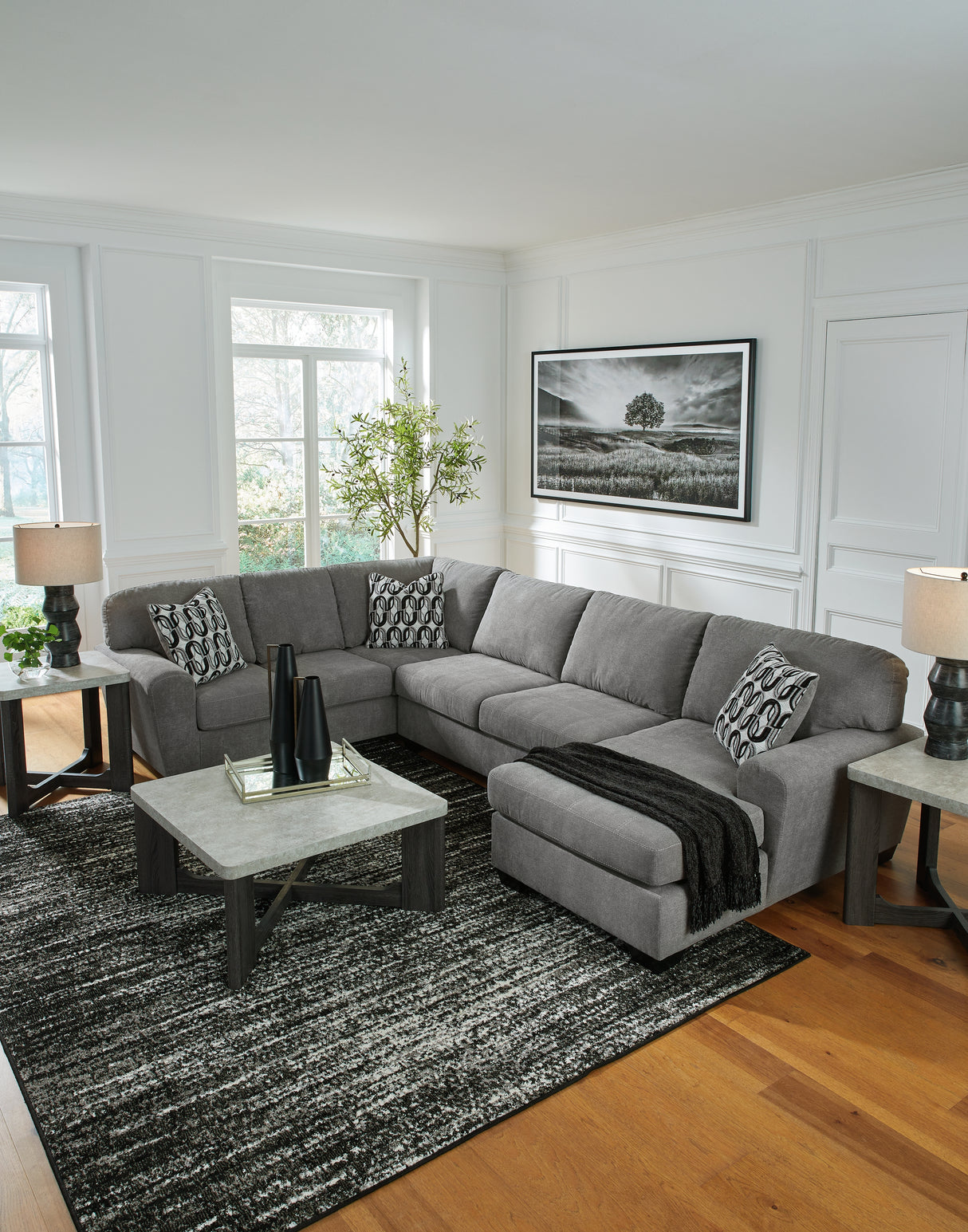 Birkdale Court 3-Piece Sectional with Chaise (Sectional Orientation: Right Arm Facing)