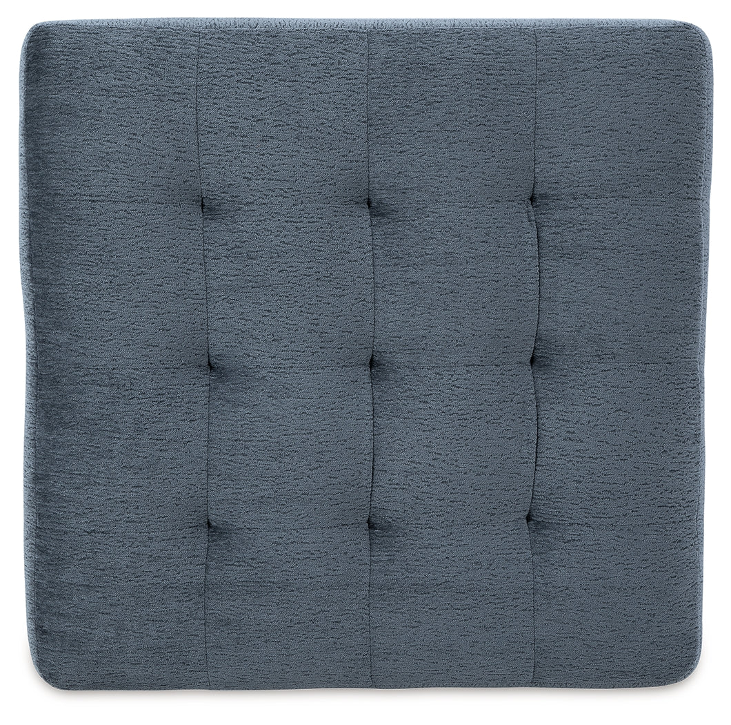 Maxon Place Oversized Accent Ottoman (Color: Navy)
