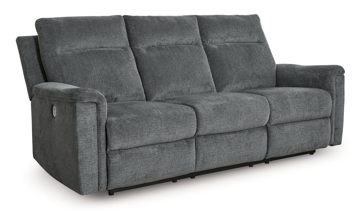 Barnsana Power Reclining Sofa (Color: Gravel)