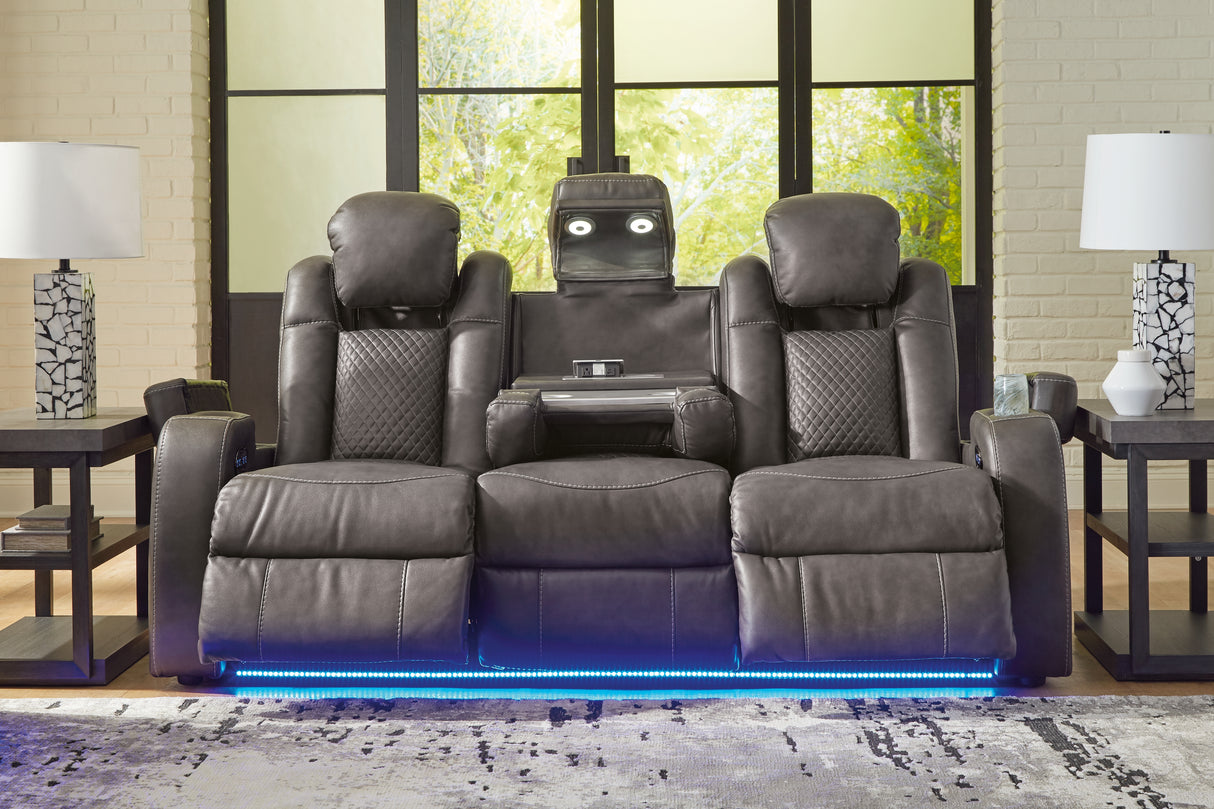 Fyne-Dyme 3-Piece Sofa, Loveseat and Recliner (Power Reclining Sofa, Power Reclining Loveseat with Console, Power Recliner)