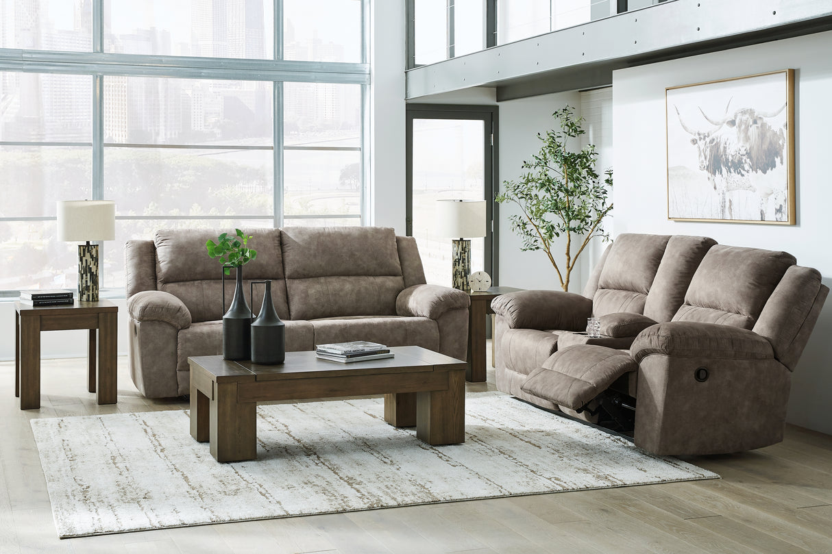 Laresview 2-Piece Sofa and Loveseat (Reclining Sofa, Reclining Loveseat with Console)