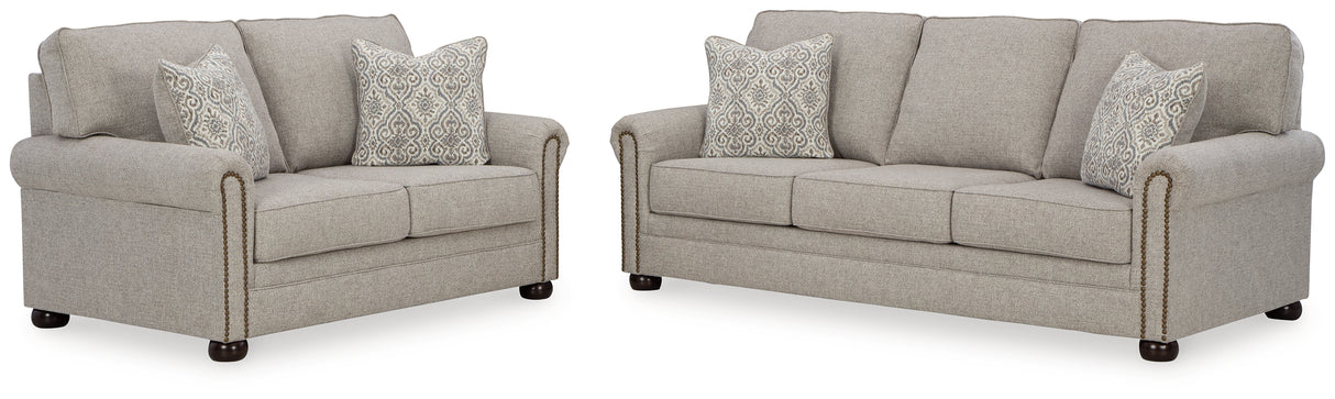 Gaelon 2-Piece Sofa and Loveseat (Sofa, Loveseat)