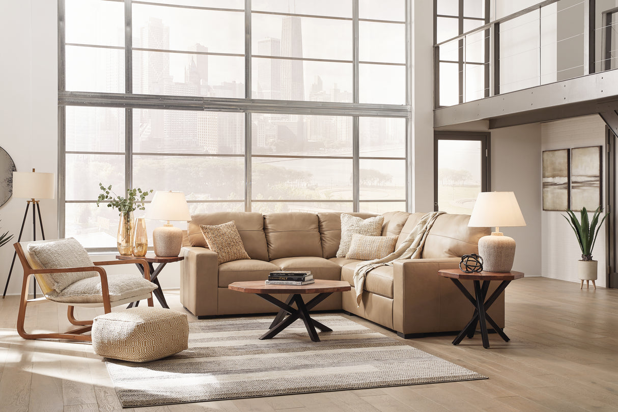 Bandon 2-Piece Sectional (Color: Toffee)