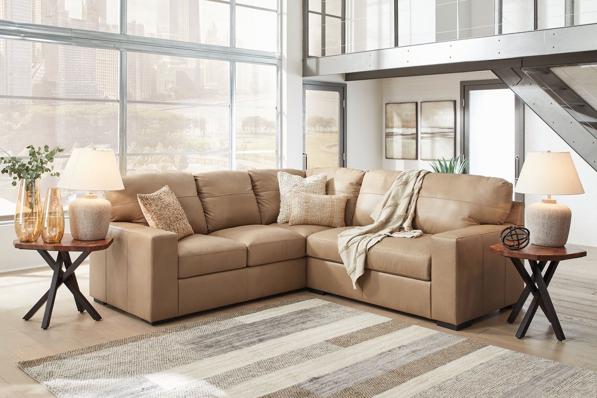 Bandon 2-Piece Sectional (Color: Toffee)