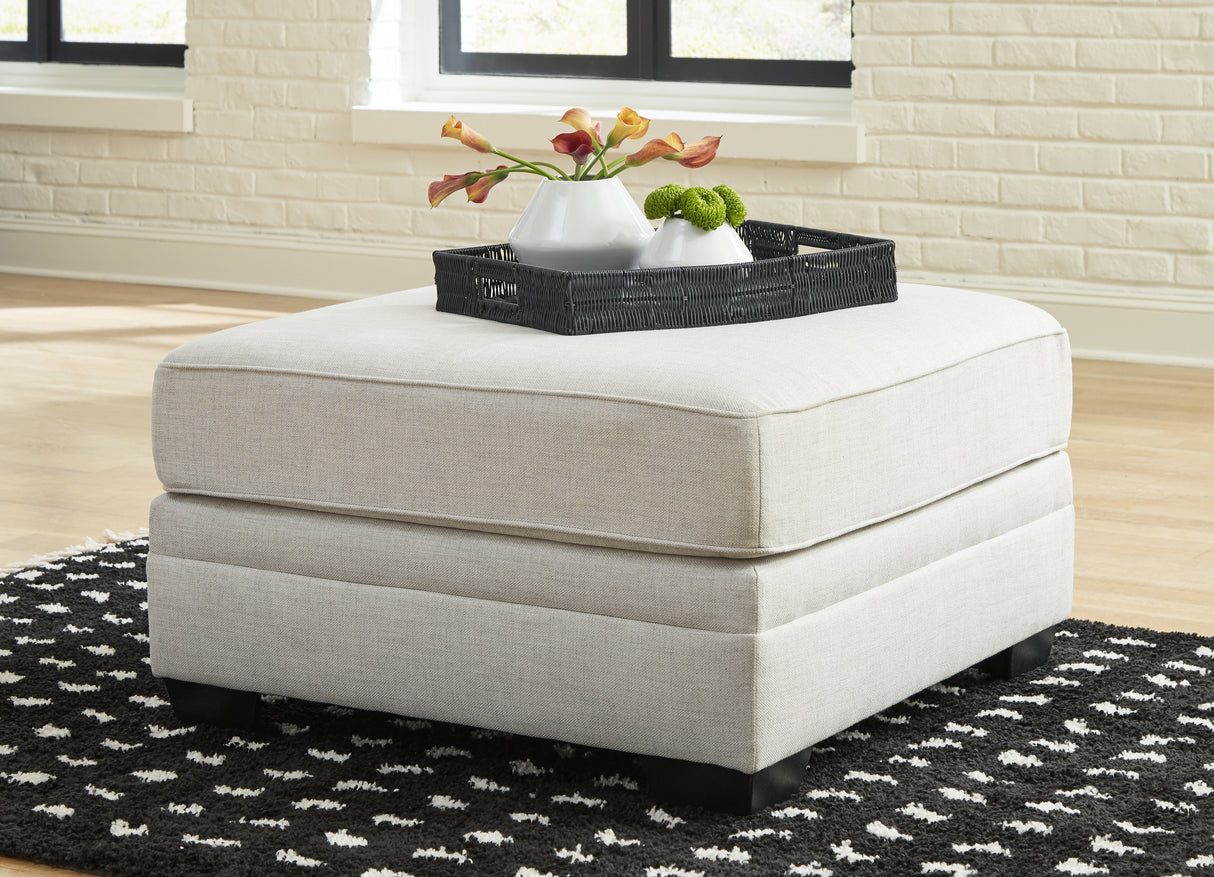 Huntsworth Oversized Accent Ottoman (Color: Dove Gray)