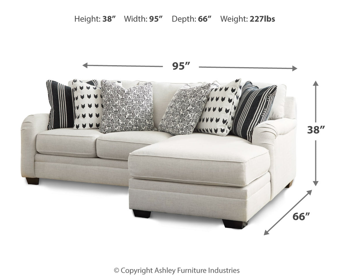 Huntsworth 3-Piece Sectional with Ottoman (Right-Arm Facing Corner Chaise, Left-Arm Facing Loveseat, Oversized Accent Ottoman)