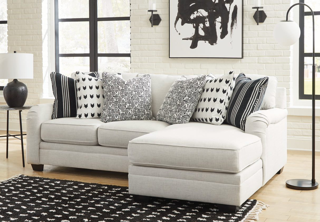 Huntsworth 2-Piece Sectional with Chaise (Color: Dove Gray, Sectional Orientation: Right Arm Facing)