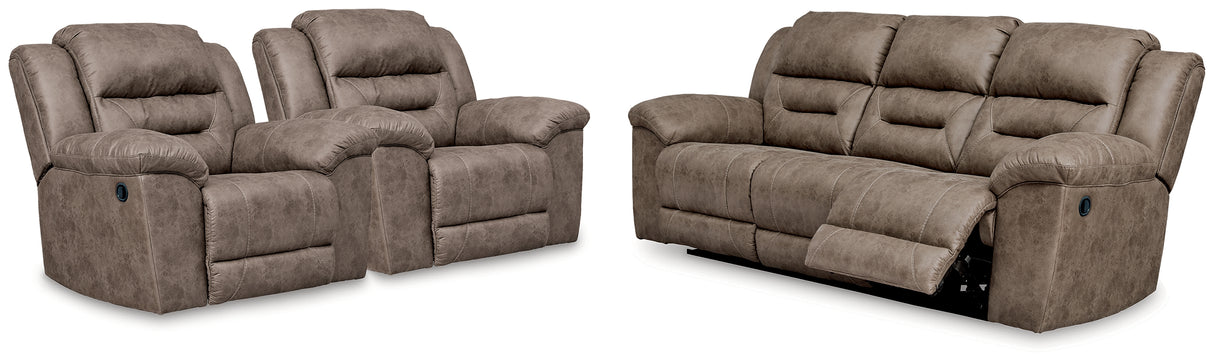 Stoneland Reclining Sofa and 2 Recliners