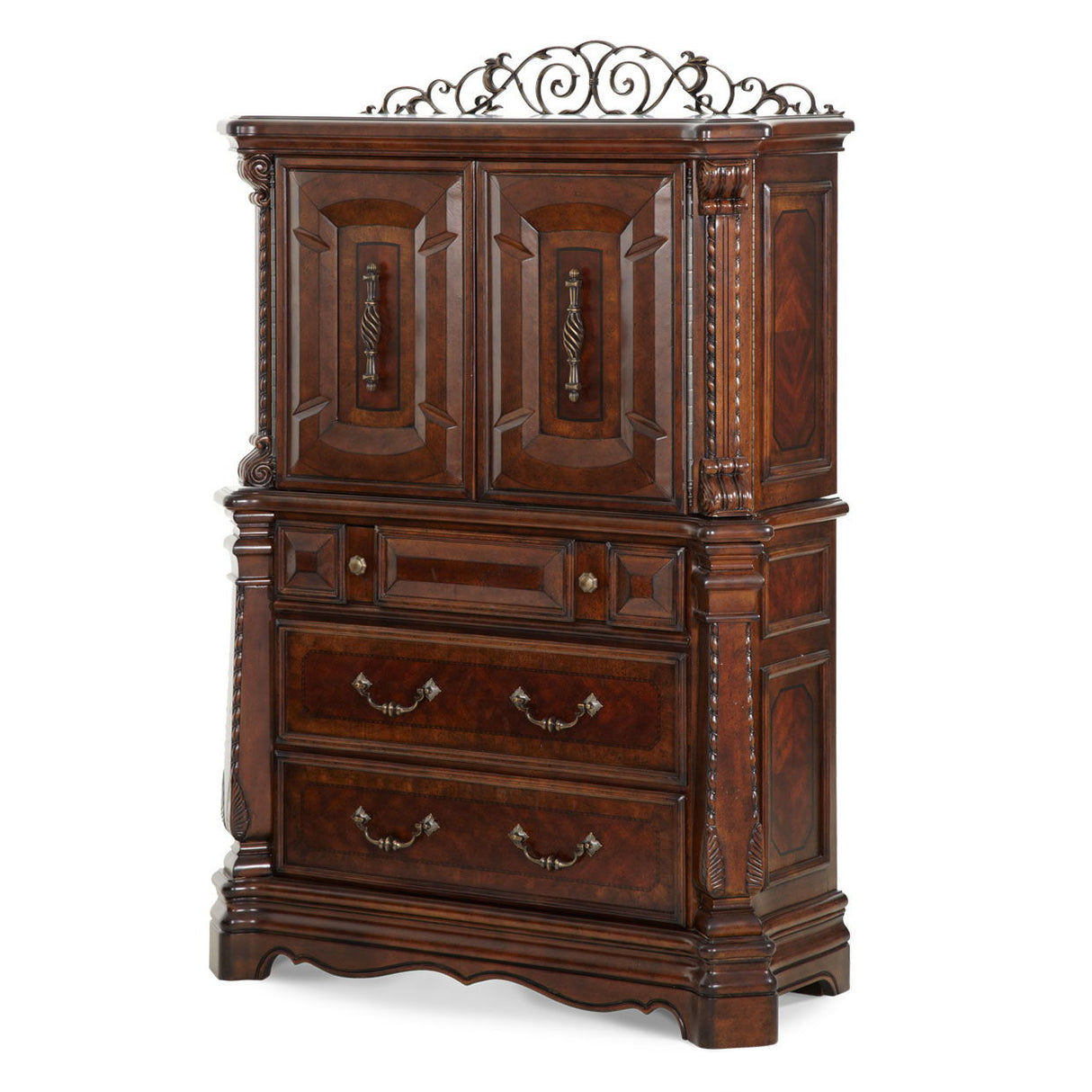 Windsor Court - Gentleman's Chest - Vintage Fruitwood