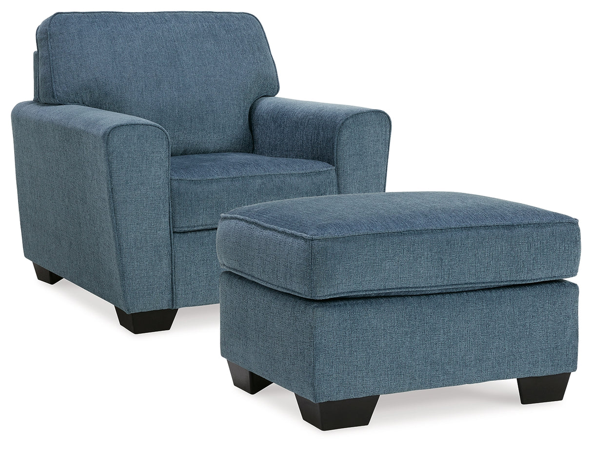 Cashton 2-Piece Chair and Ottoman (Chair, Ottoman)