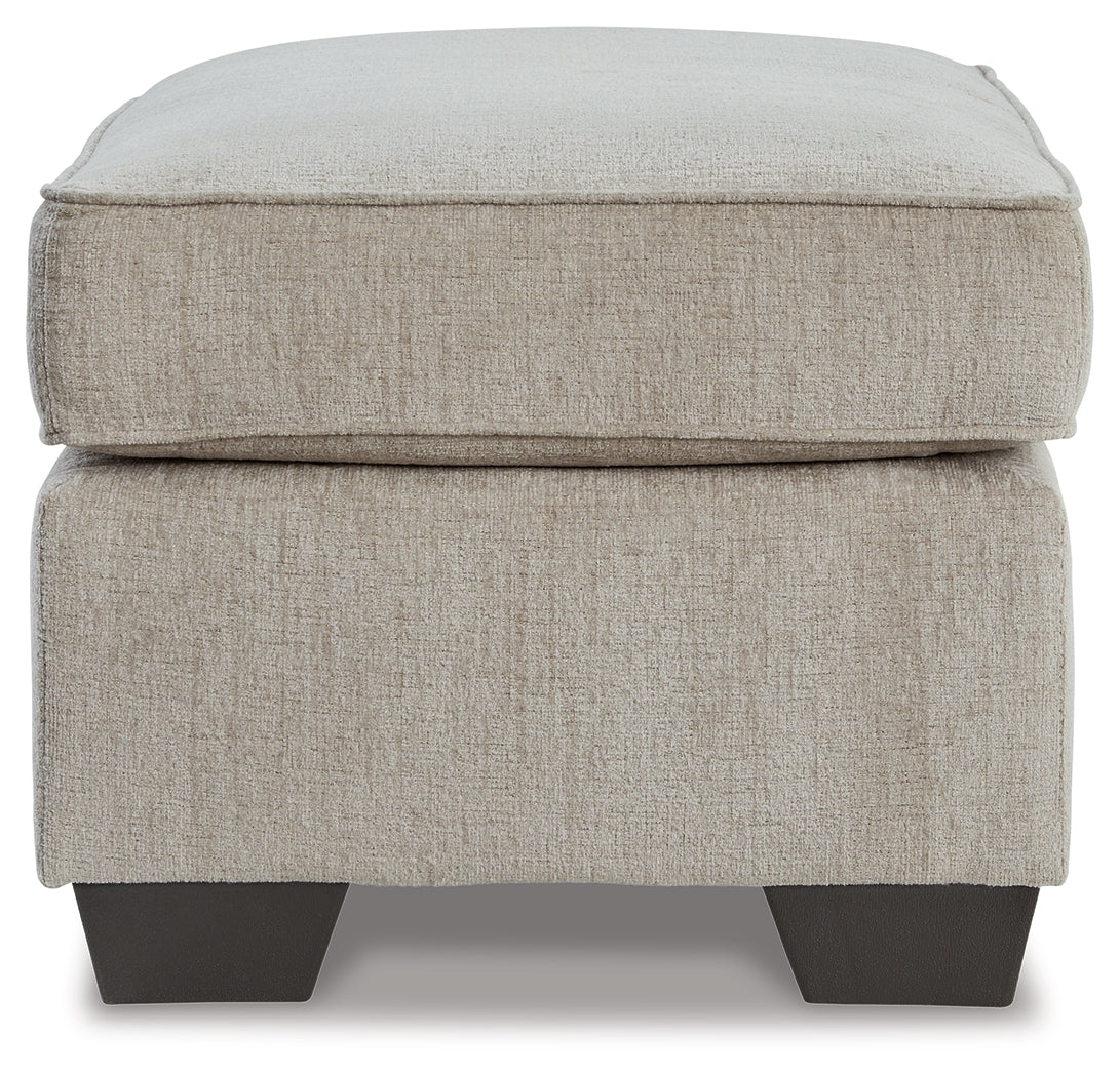 Cashton Ottoman (Color: Ice)