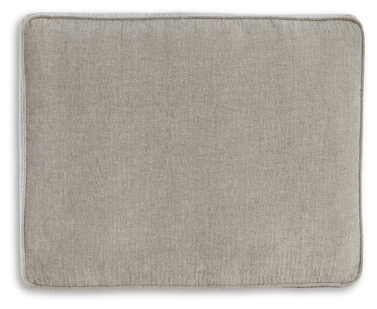 Cashton Ottoman (Color: Ice)