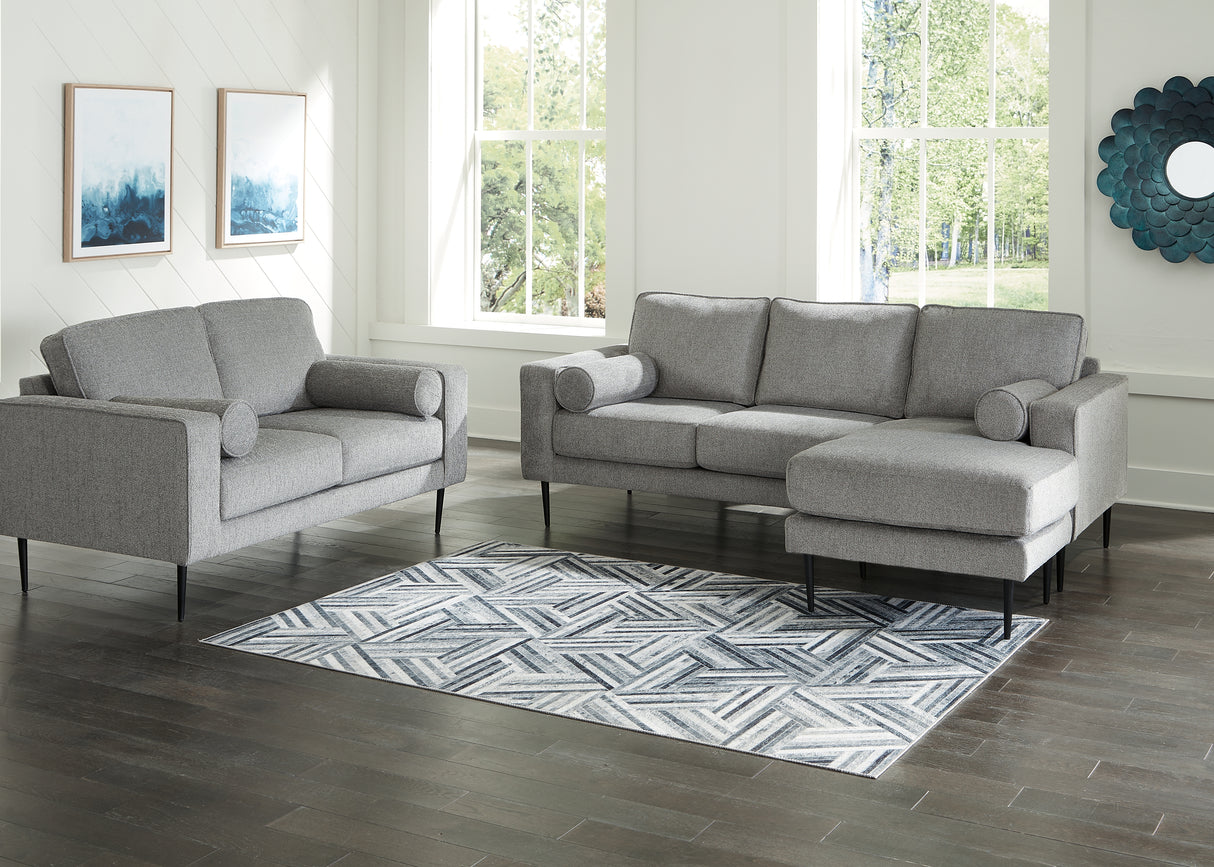 Hazela 2-Piece Sofa Chaise and Loveseat (Sofa Chaise, Loveseat)
