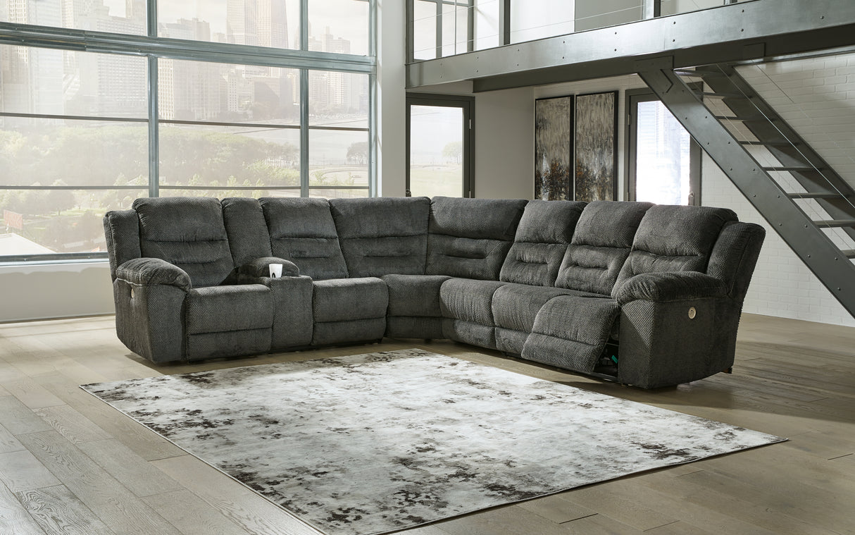 Nettington 3-Piece Power Reclining Sectional (Configuration: 4-Piece (Nettington Left-Arm Facing Power Reclining Loveseat with Console, Nettington Armless Chair, Nettington Right-Arm Facing Power Reclining Loveseat, Nettington Wedge))
