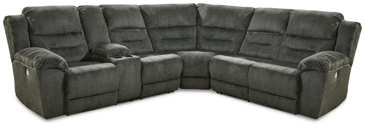 Nettington 3-Piece Power Reclining Sectional (Configuration: 3-Piece (Nettington Left-Arm Facing Power Reclining Loveseat with Console, Nettington Right-Arm Facing Power Reclining Loveseat, Nettington Wedge))