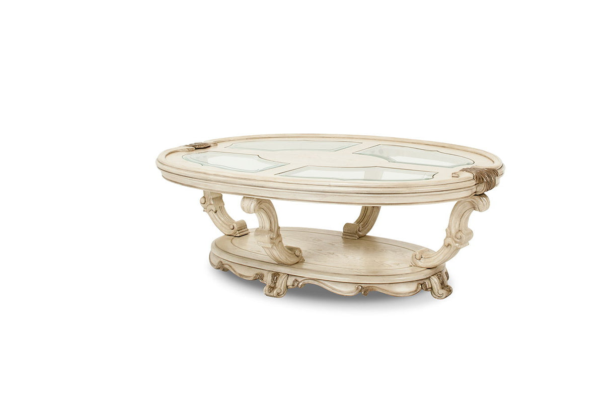 Platine de Royale - Oval Cocktail Table - Champagne
