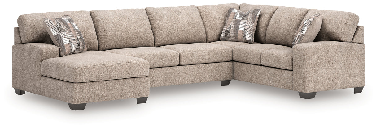 Newellen 3-Piece Sleeper Sectional with Chaise (Color: Hemp)