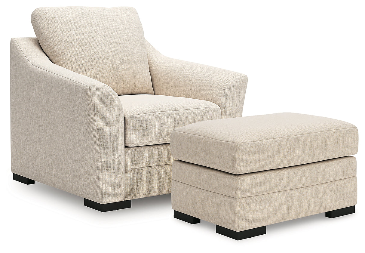 Lango 2-Piece Chair and Ottoman (Chair, Ottoman)
