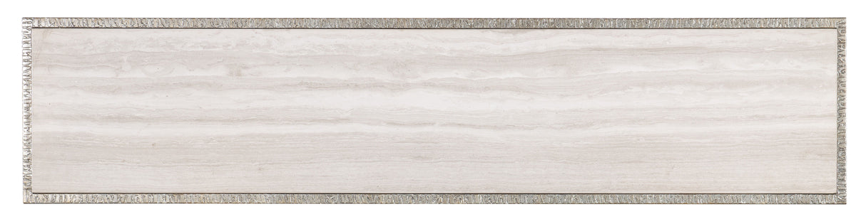 Melange - Sabre Console Table - Pearl Silver