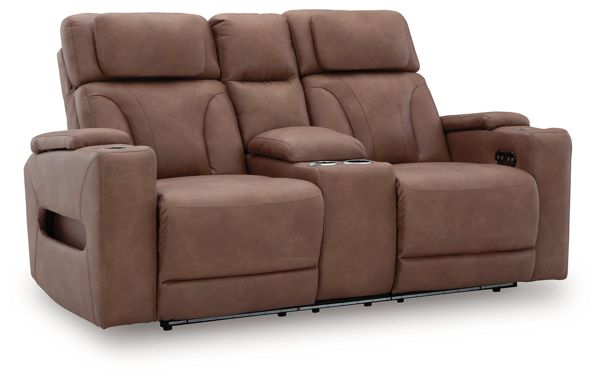 Clean-Slate 3-Piece Sofa, Loveseat and Recliner (Power Reclining Sofa, Power Reclining Loveseat with Console, Power Recliner)