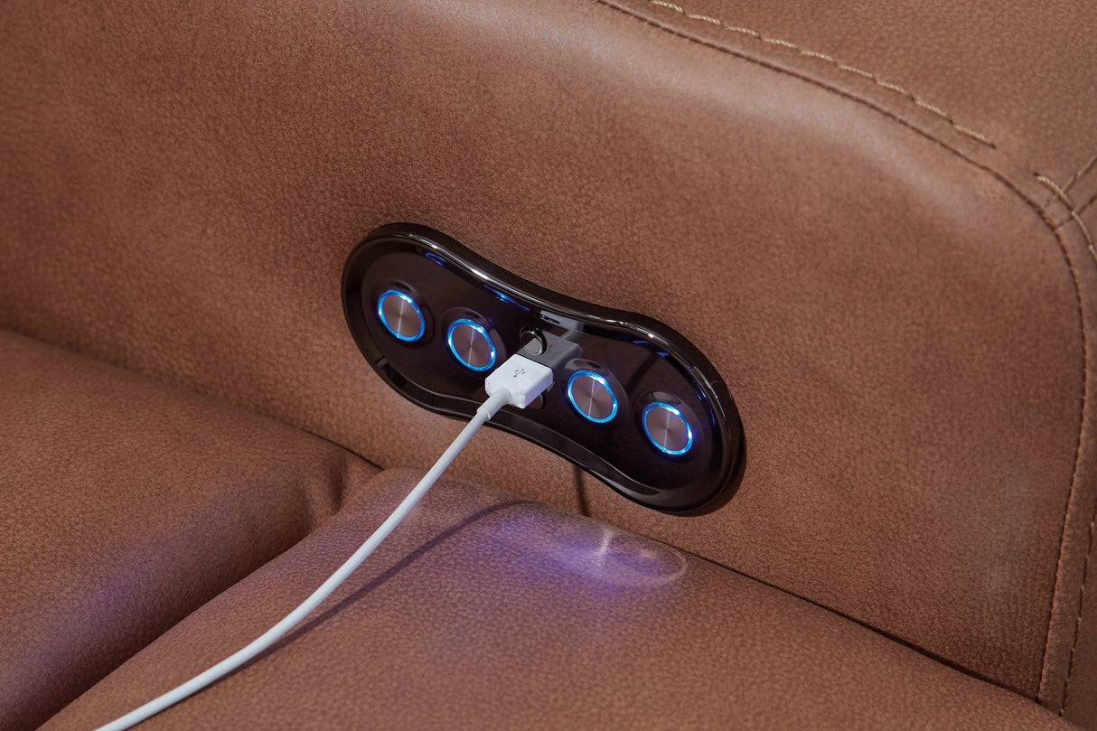 Clean-Slate 2-Piece Sofa and Loveseat (Power Reclining Sofa, Power Reclining Loveseat with Console)