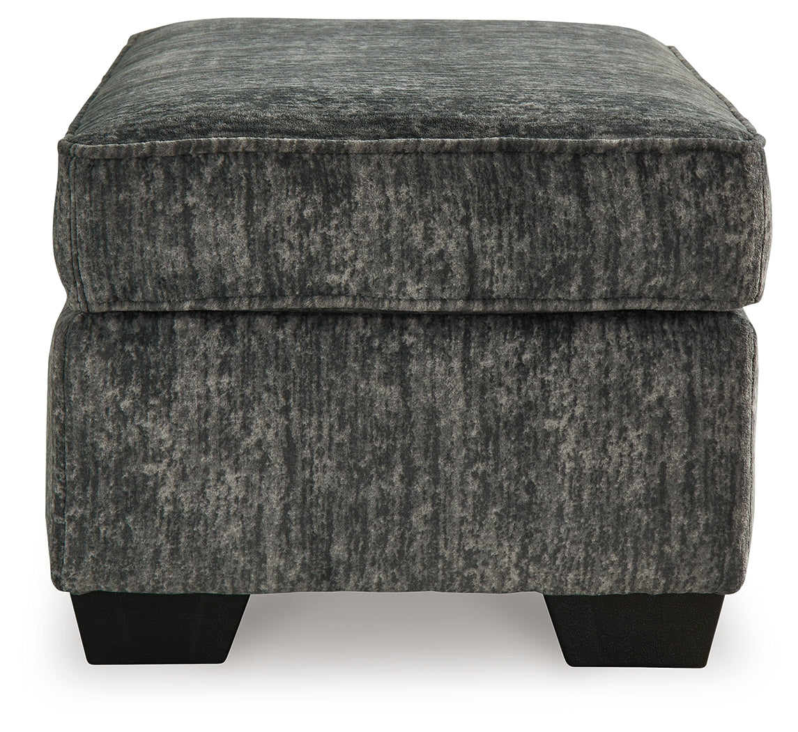Lonoke Ottoman (Color: Gunmetal)