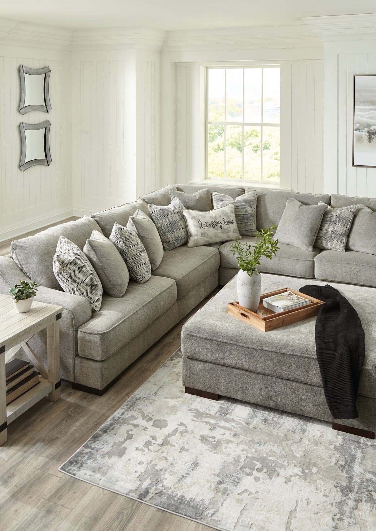 Bayless 4-Piece Sectional with Ottoman (Left-Arm Facing Sofa, Right-Arm Facing Sofa, Wedge, Oversized Accent Ottoman)