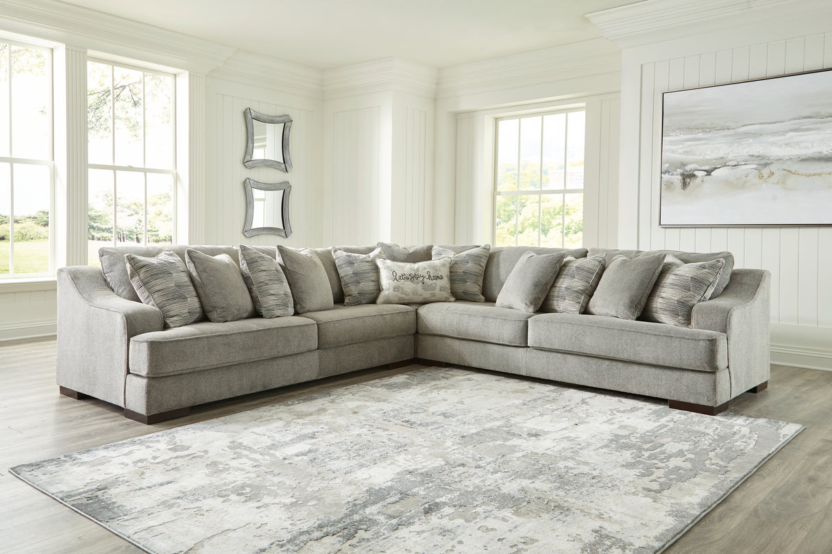 Bayless 4-Piece Sectional with Ottoman (Left-Arm Facing Sofa, Right-Arm Facing Sofa, Wedge, Oversized Accent Ottoman)