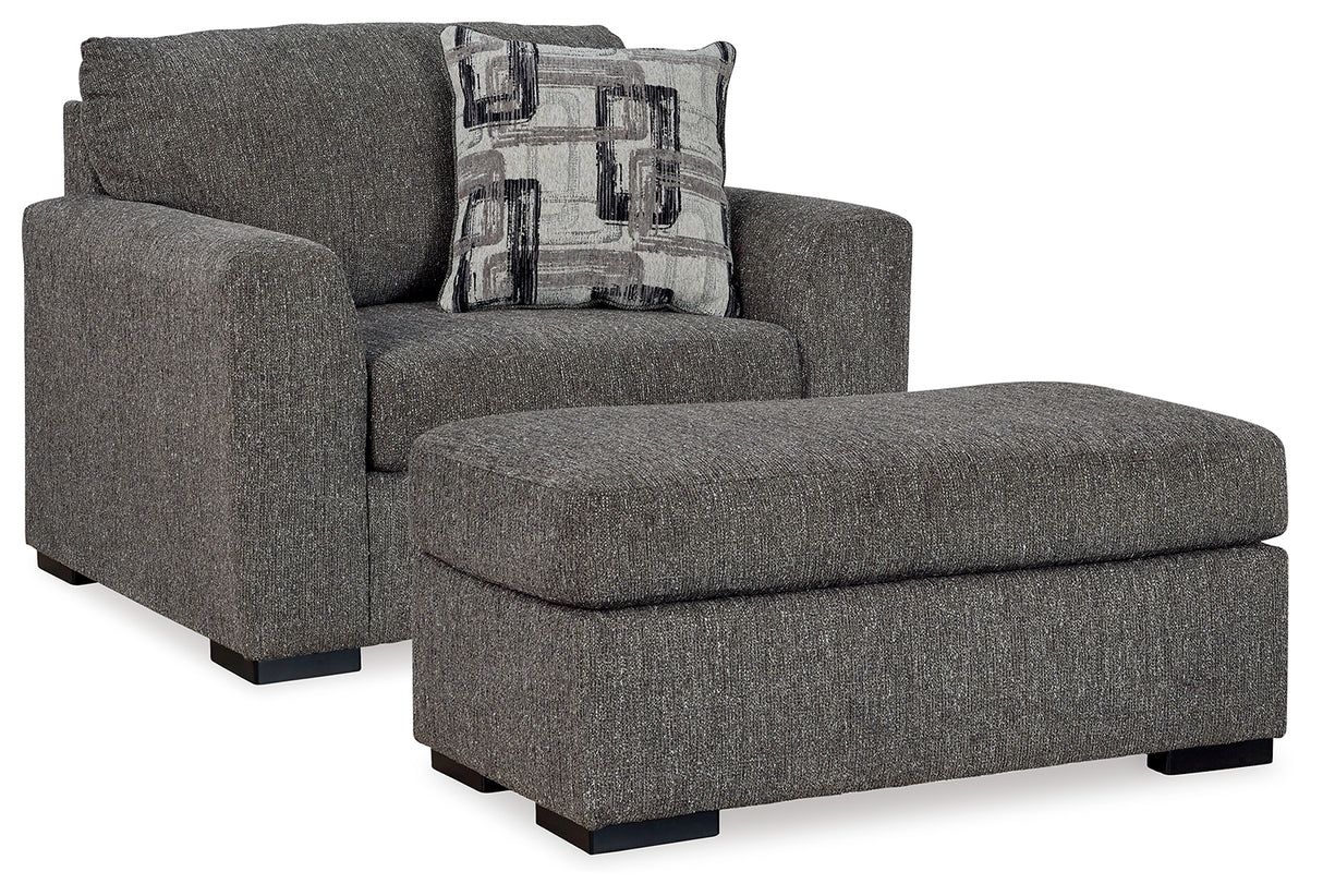 Gardiner 2-Piece Chair and Ottoman (Oversized Chair, Ottoman)