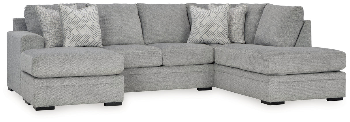 Casselbury 3-Piece Sectional with Ottoman (Left-Arm Facing Sofa Chaise, Right-Arm Facing Corner Chaise, Ottoman With Storage)