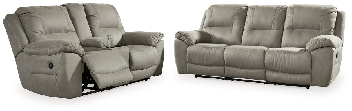 Next-Gen Gaucho 2-Piece Sofa and Loveseat (Reclining Sofa, Reclining Loveseat with Console)