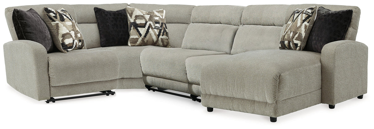 Colleyville 5-Piece Power Reclining Sectional (Configuration: 5-Piece (Colleyville Armless Power Recliner, Colleyville Armless Power Recliner, Colleyville Left-Arm Facing Power Recliner, Colleyville Wedge, Colleyville Right-Arm Facing Power Reclining Back Chaise))