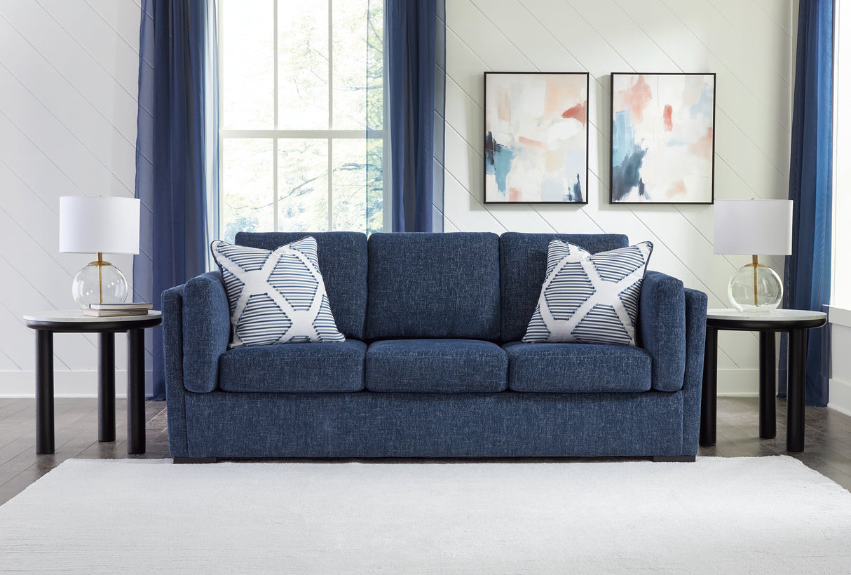 Evansley Sofa (Color: Navy)