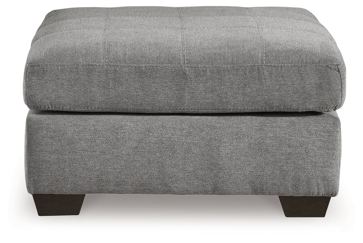 Marleton Oversized Accent Ottoman (Color: Gray)