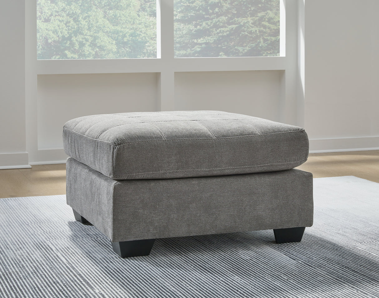 Marleton Oversized Accent Ottoman (Color: Gray)