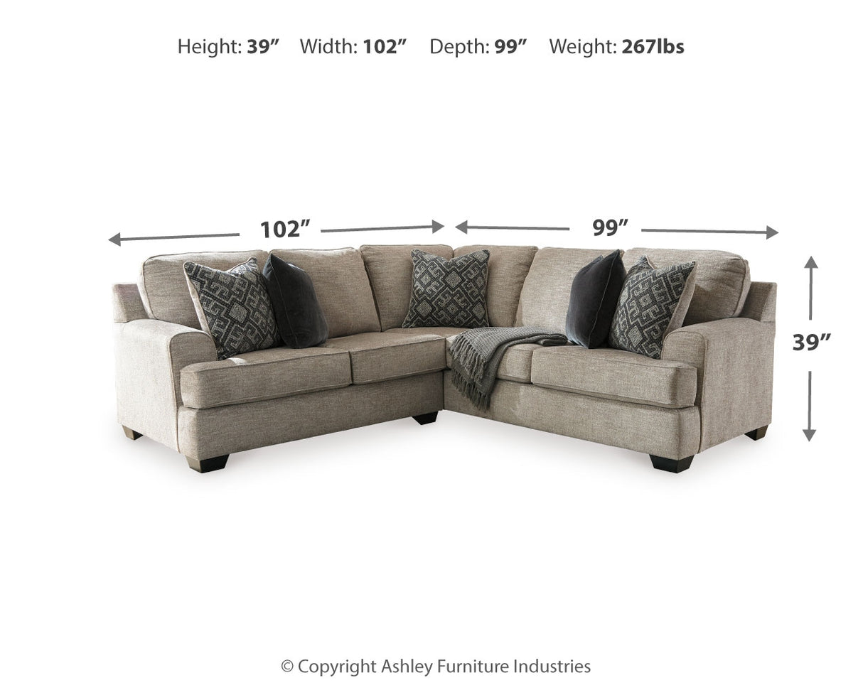 Bovarian 2-Piece Sectional (Configuration: 2-Piece (Bovarian Right-Arm Facing Sofa with Corner Wedge, Bovarian Left-Arm Facing Loveseat))