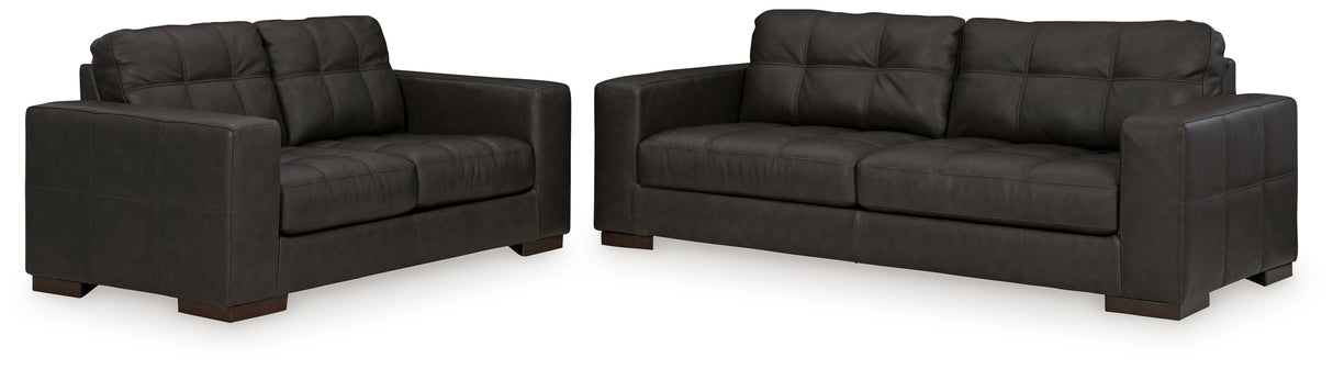 Luigi 2-Piece Sofa and Loveseat (Sofa, Loveseat)