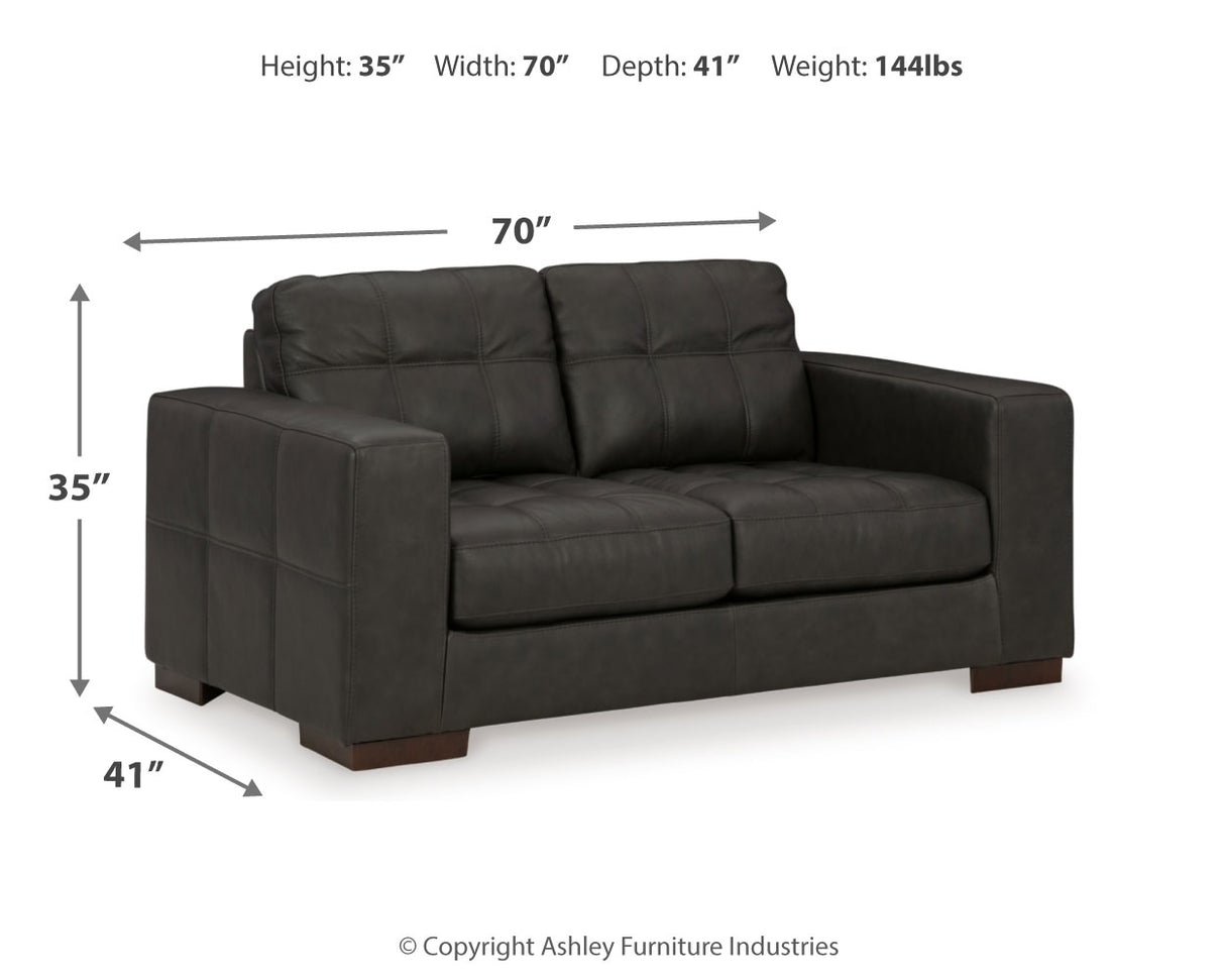 Luigi 4-Piece Sofa, Loveseat, Chair and Ottoman (Sofa, Loveseat, Oversized Chair, Ottoman)