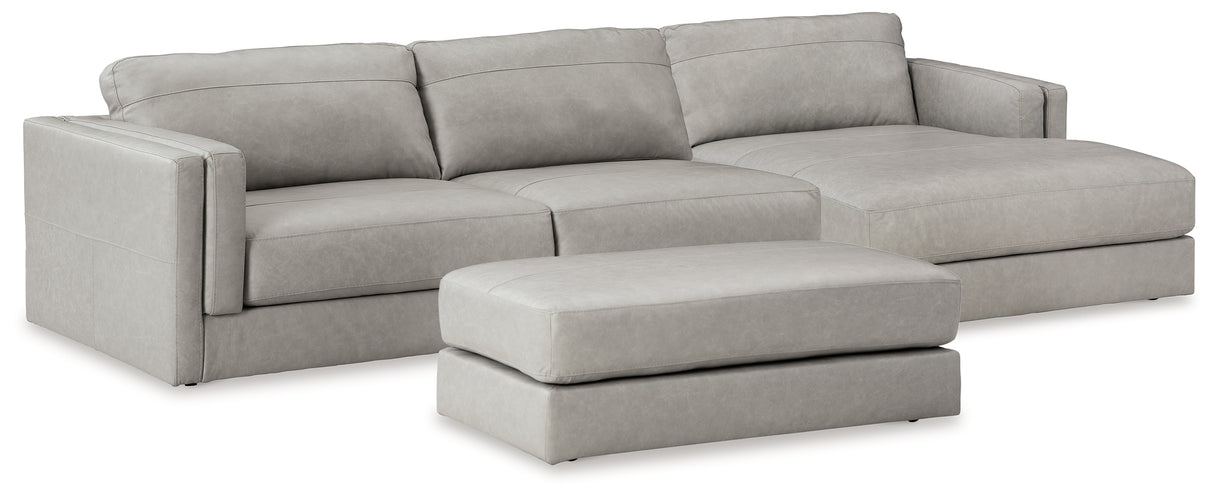 Amiata 2-Piece Sectional with Chaise and Ottoman