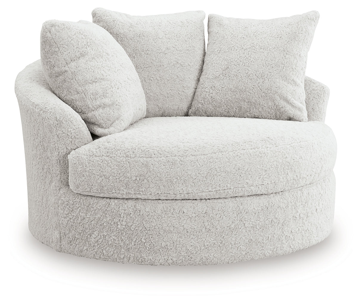 Cuddle Plush Oversized Swivel Accent Chair
