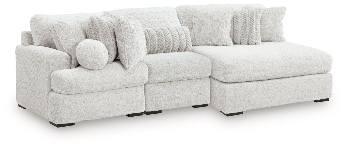 Cuddle Plush 3-Piece Sectional with Chaise (Configuration: 3-Piece (Cuddle Plush Oversized Armless Chaise, Cuddle Plush Armless Chair, Cuddle Plush Left-Arm Facing Corner Chair))