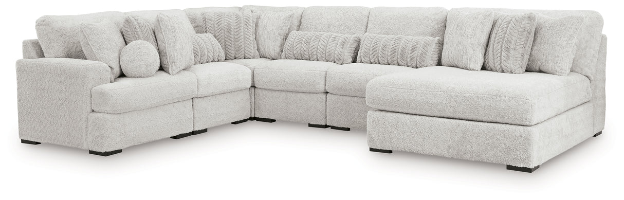 Cuddle Plush 3-Piece Sectional with Chaise (Configuration: 6-Piece (Cuddle Plush Oversized Armless Chaise, Cuddle Plush Armless Chair, Cuddle Plush Armless Chair, Cuddle Plush Armless Chair, Cuddle Plush Left-Arm Facing Corner Chair, Cuddle Plush Wedge))