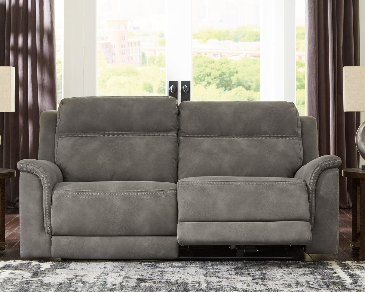 Next-Gen DuraPella Power Reclining Sofa (Color: Slate)